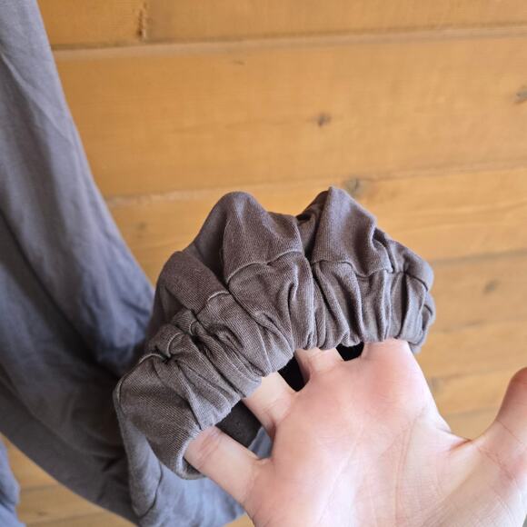 Free People Beach Ali Pant Jogger Cloud Gray Pull On Stretchy Harem Medium Boho - Picture 5 of 6